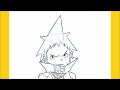 How to draw Black Star with guidelines step by step (Soul Eater)