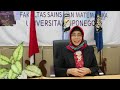 Video Ucapan Selamat dari Dekan FSM UNDIP atas Pengukuhan Guru Besar Prof. Dr. Meyni Suzery, M. S.