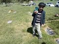 Me filming at Rose Hill Cemetery (2024)