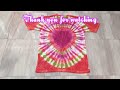 Cara Membuat Kaos Tie Dye Bentuk Love || Kaos Shibori || Kaos Batik Jumputan