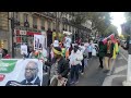 Marche des Africains à paris contre la politique française en Afrique.08/10/22