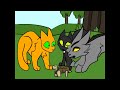 Firepaw and Graypaw. Thats a turtle:)