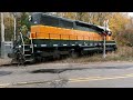 Lone SD40 FAILS TO CLIMB Steep Grade Twice, Making Freight Train Back Up! #trains | Jason Asselin