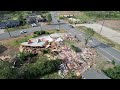 Sept. 7, 2023 drone flyover of west Little Rock, one day after storm damage