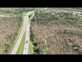 Aerial footage of tornado's destructive path through parts of Little Rock and North Little Rock