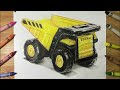 Drawing TONKA Dump Truck with Crayons