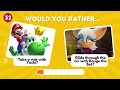 Would You Rather..? Super Mario VS Sonic Edition! 🍄⚡