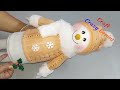 Low cost Easy Snowman making idea from waste plastic bottle | DIY Christmas craft idea🎄210