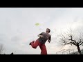 Kick brush combination (Freestyle Frisbee move)