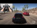 Toyota GR Yaris & Honda Civic Type R CONVOY | Forza Horizon 5 | Steering Wheel Gameplay