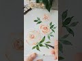 Easy watercolour rose flower illustration #aquarelle #rose #watercolorpainting #flowerpainting #easy