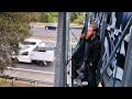 Overnight Stealth Camp On A Motorway Billboard