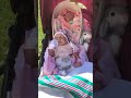 Huti Ashton Drake BabyGrace  and artist sculpt RoseBud stroller spring stride 🥰… Enjoy your dolls