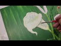 Make 3d plaster painting easily, CreativeCat, art and craft, Calla lilly plaster painting