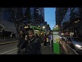 Busy Melbourne CBD Elizabeth St. | Winter walk | 4K