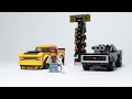 LEGO Speed Champions 75893 Dodge Challenger SRT Demon und 1970 Dodge Charger Speebuild 4K