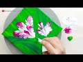 (517) Lovely flowers | with sealing wrap | Fluid Acrylic Pouring for beginners | Designer Gemma77