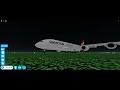 Airbus A380 landing in Roblox Cabin Crew Simulator