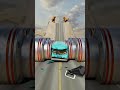 Cars vs Gold Chained Bollards - BeamNG.Drive  #beamngdrive