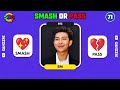 SMASH or PASS | KPOP IDOLS ❤️💔 | Celebrity Quiz
