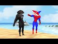 Spiderman rescues shark spiderman roblox from bad guy joker vs hulk big vs iron man|Game 5 Superhero