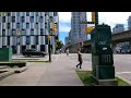 🇨🇦 【4K】☀️ Downtown Vancouver BC, Canada. Amazing sunny day.  Relaxing Walk.