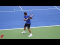 Roger Federer Backhand Slow Motion 2019 - Court Level View [Tennis One Handed Backhand Technique]