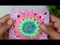 Very cool Crochet Granny Square. No one would believe that it crochets SO FAST and too EASY!