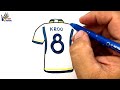 Easy Drawing Real Madrid Jersey I Kolay Toni Kroos Forma Çizimi I Forma Nasıl Çizilir?