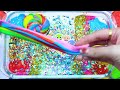 Slime Mixing Random Piping Bags| Mixing Cocomelon Things Into Glitter Slime Satisfying Video ASMR#61