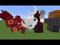 NETHERITE MONSTROSITY VS new spiral golems battle minecraft