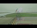 Foggy Day Taxiing and Takeoff from DFW International Airport | American Airlines Boeing 737