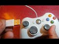 فكرة ذكية لتحويل  manette xbox 360 sans fil إلى usb  عبر كابل عادي