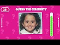 Guess the CELEBRITY from a Childhood Photo Quiz I Celebrity Quiz 😎