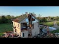 Andover, Ks Drone video shows extensive damage from tornado 4-30-2022