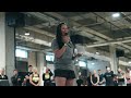 Sara Wilkinson Speaks With Athletes Before CrossFit Hero Workout Chad