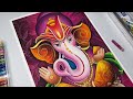 Lord Ganesha Drawing,  Ganesha Drawing,  Oil Pastel Drawing 😍