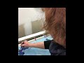 Painting Maine blueberries on a silk scarf