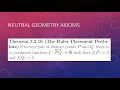 First Four Postulates of Neutral Geometry