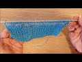 Cómo Tejer Diseño Punto Encaje Calado Dos Agujas muy Fácil/How to Knit Lace Stitch