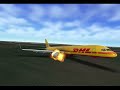 DHL flight 7216 - Crash animation ￼