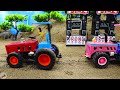 Diy mini tractor Road Roller, Excavator making Road | Rescue Heavy Tractor in Deep Hole | HP Mini