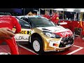 WRC Citroen rebuilding car