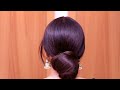 Simple Juda Bun Hairstyle Using Big Rubber Band | Cute Bun Hairstyle For Long Hair | Hair Style Girl
