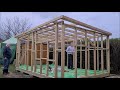 Little Shed's New Shed Build - Part 3, Laying The Floor & Erecting the Walls  5m x 3m WORKSHOP BUILD
