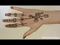 Jewellery Mehndi Design\\ Stylish Back Hand Mehndi Design\\ New  Design 2024