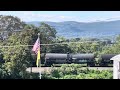 NS freight with SD70ACe leader #1042 and ES44DC DPU #7631 - notch 8