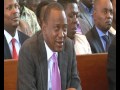 President uhuru kenyatta almost sheds tears in church..