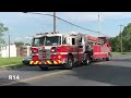 Fire Trucks Responding Compilation #8 - Tiller Trucks