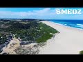 South Coast beach, whale carcass fly over